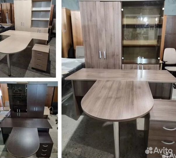 Кабинеты руководителя шимо темное, 5 предметов, бу