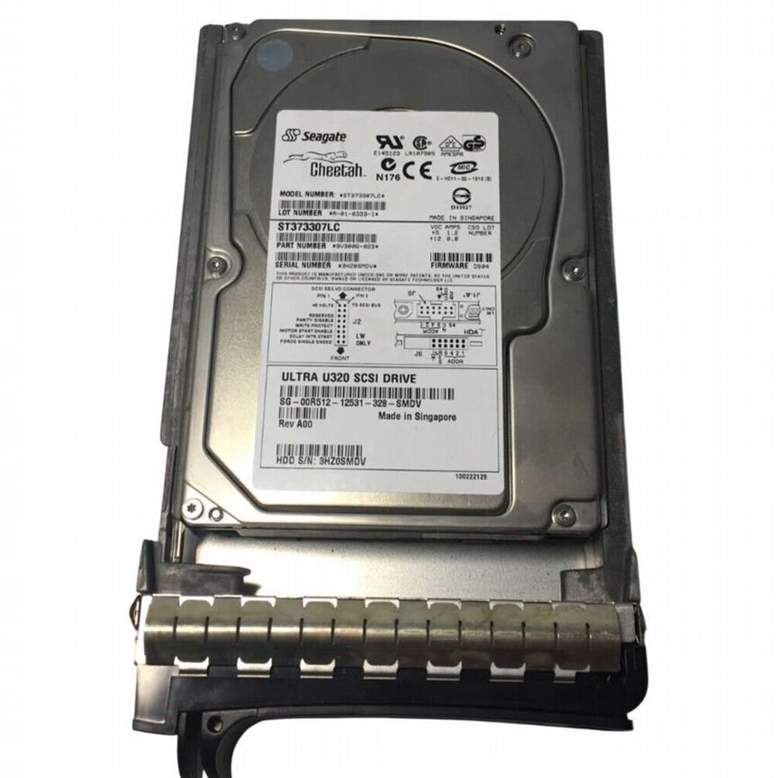 [0R512] Жесткий Диск Dell 73gb U160scsi 3.5" Hdd 0r512
