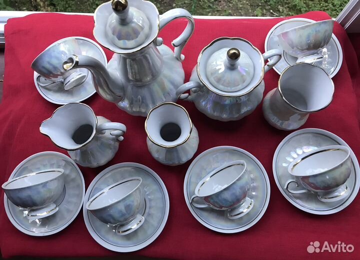 Кофейный сервиз СССР Перламутровый