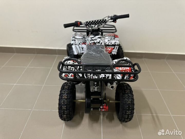 Детский квадроцикл с электростартером grizzly 49cc