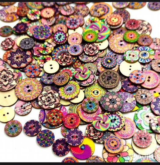 Пуговицы этнические бохо