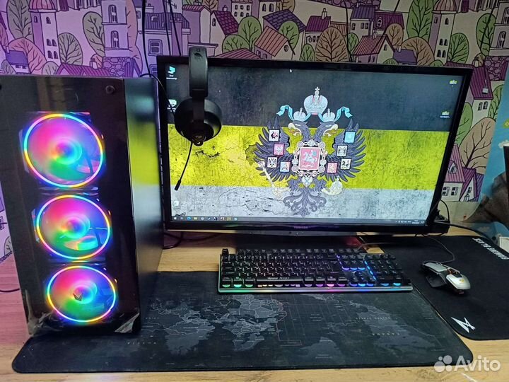 Игровой пк intel core i7 8 ядер 16 потоков