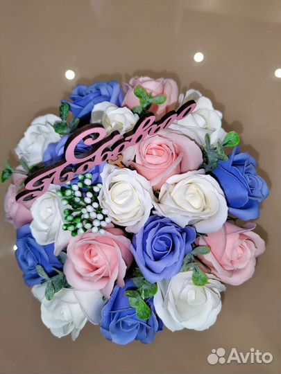 Букет из мыльных цветов