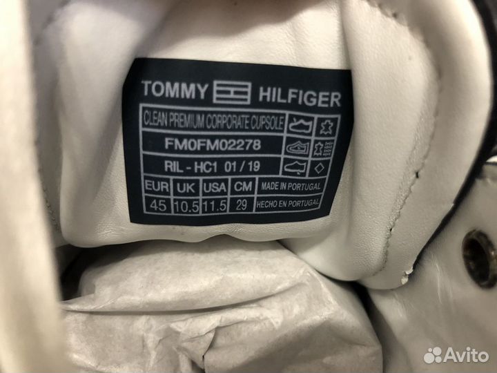 Кеды кожаные мужские Tommy Hilfiger