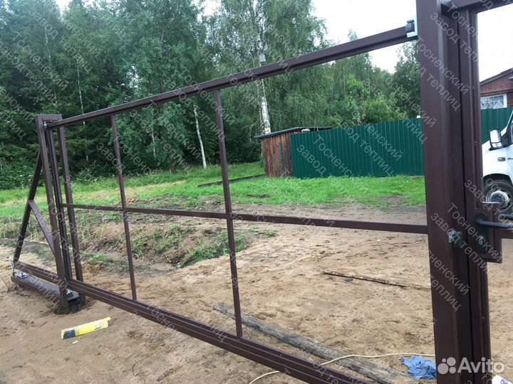 Комплект откатных ворот для самостоятельной сборки