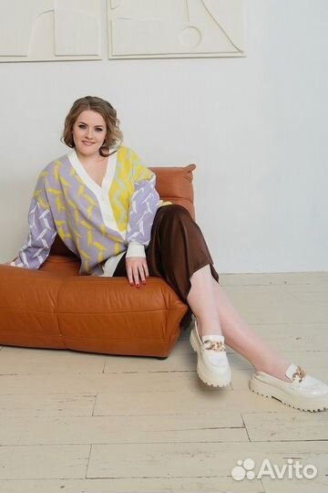 Оверсайз кардиган на 58-68 размеры