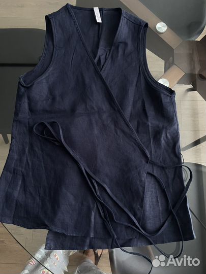 Топ блузка лен mango