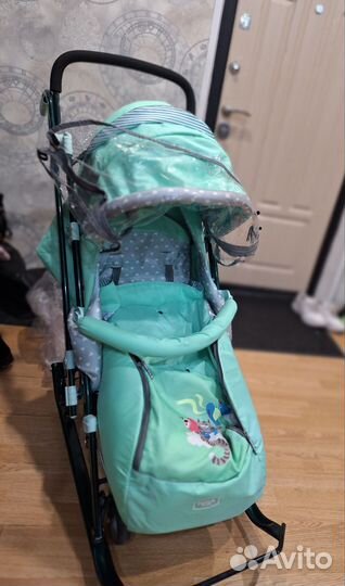 Санки коляска ника 7-4
