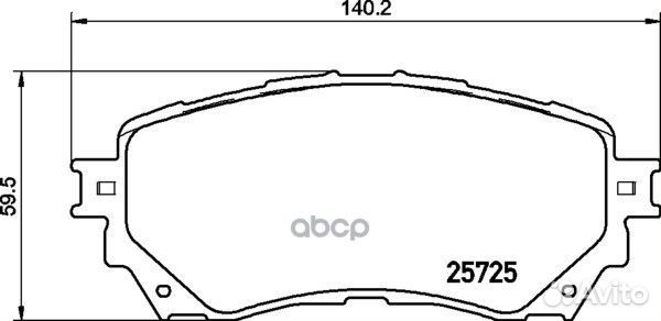 Колодки тормозные дисковые перед NP5039 NIS