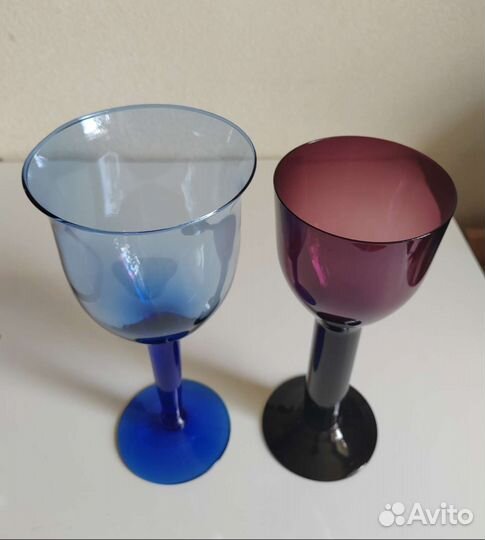 Подсвечник цветное стекло ваза для свечи бокал