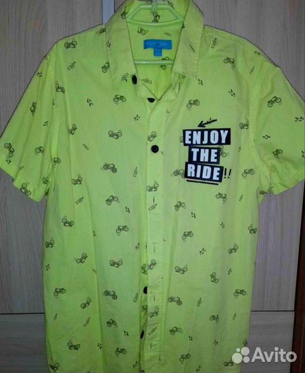 Рубашки, джинсовка в о/с на 10-13 лет