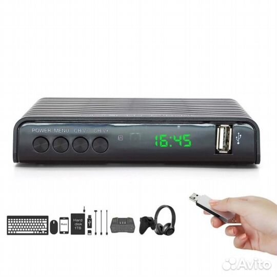 Тв ресивер DVB-T2/C Орбита OT-DVB04 (Wi-Fi)