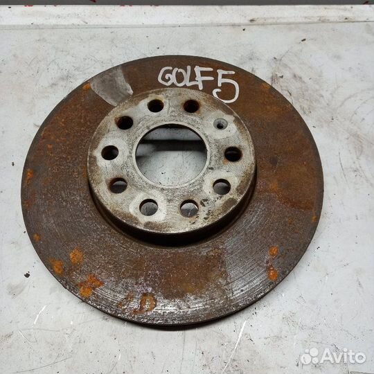 Диск тормозной передний Volkswagen Golf 5