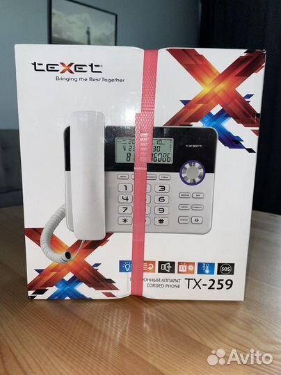 Проводной телефон Texet TX-259 новый