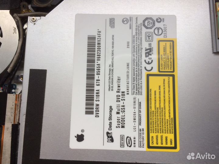 CD/DVD ROM от Макбука A1181