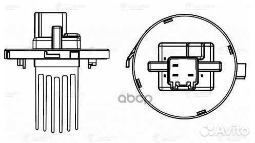 Резистор э/вент. отоп. mazda CX-5 (11) (auto A/C)