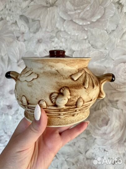 Глиняные горшочки для запекания 2 шт новые