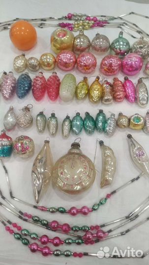 Елочные игрушки СССР советские штучно