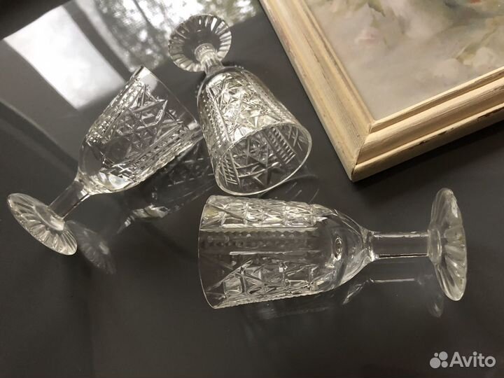 Набор рюмок из хрусталя 