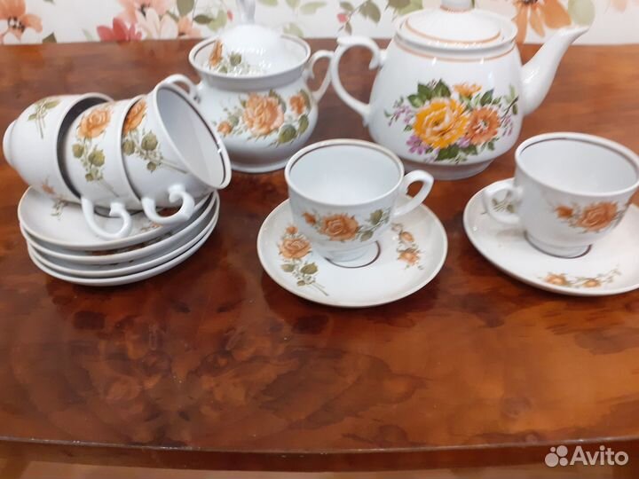 Чайный сервиз Минского фарфорового завода. СССР