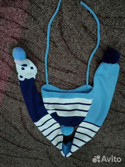 Комплект шапка и шарф для мальчика