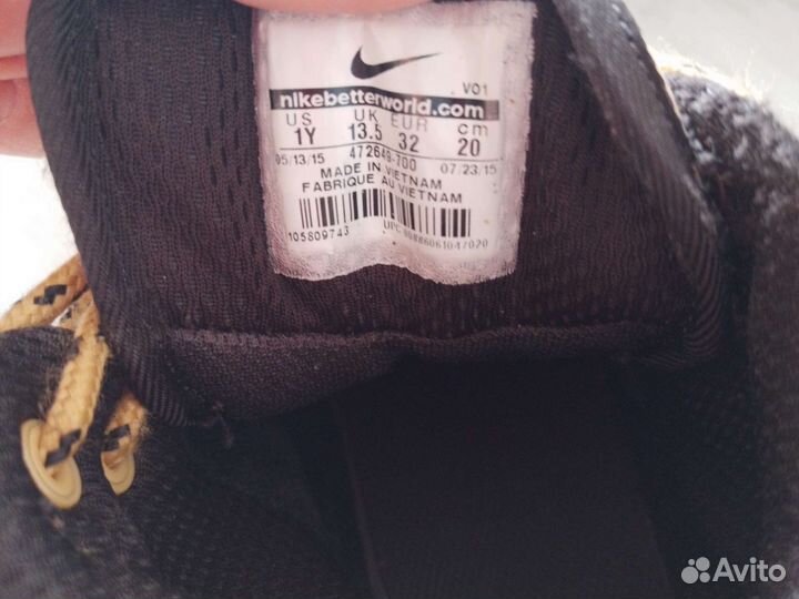 Ботинки nike детские