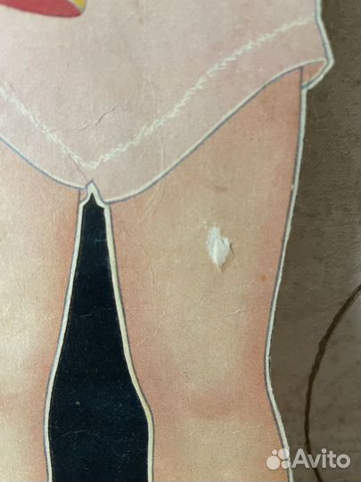 Антикварная бумажная кукла 1938 года