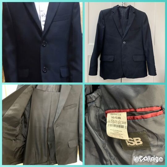 Костюм школьника (пиджак+брюки) 140 р-р