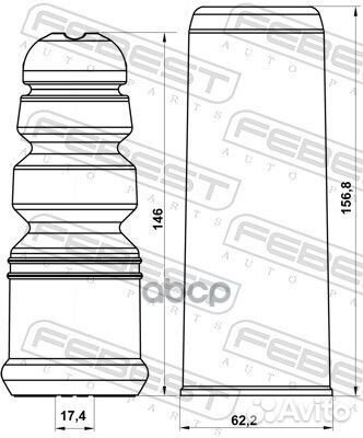 Отбойник+пыльник (комплект) (на 2 амортизатора)