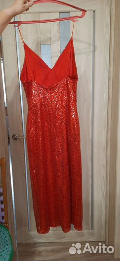 Вечернее платье 46 размера красное