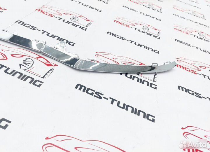 Хром губа E-class W212 2013-2016 AMG пакет 212