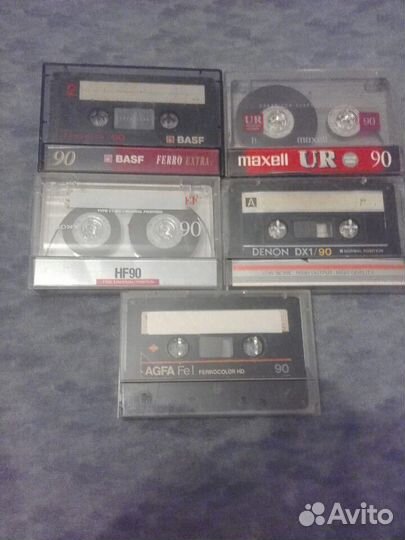 Аудиокассеты Sony.Maxell.Basf.Agfa 5шт