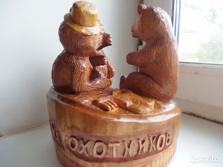 Композиция из березового пенька 