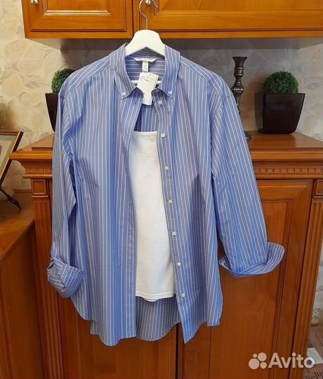 На доставке.Новая женская рубашка H&M хлопок 100