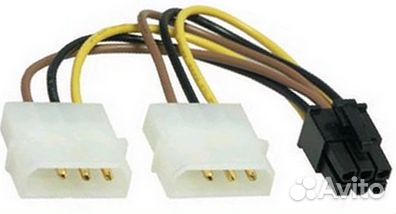 Шлейф 6-pin - Molex x2 питания видеокарты
