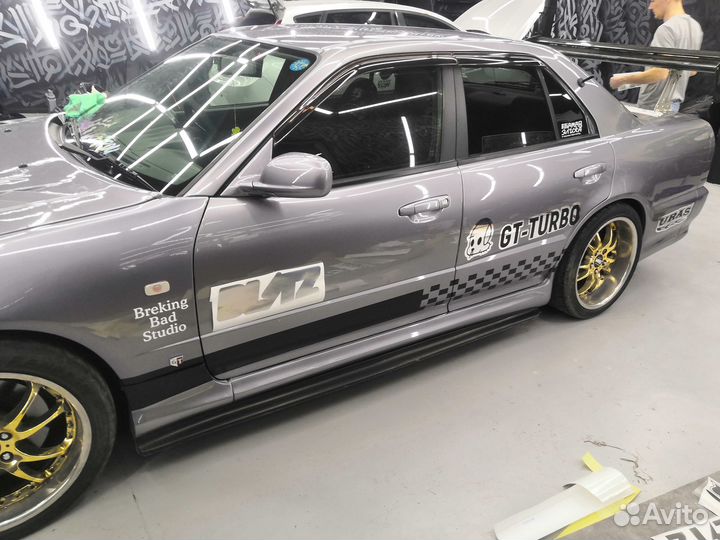 Наклейки на авто, вырезка плоттером