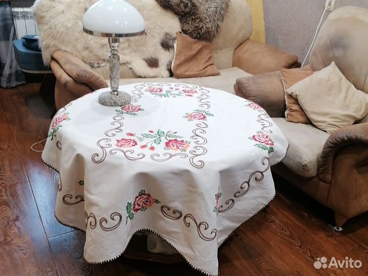 Большая Винтажная скатерть Германия