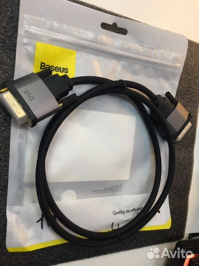 Кабель для компьютера DVI Baseus 1M