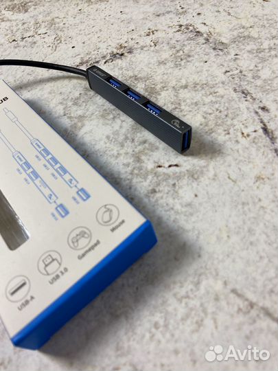 USB 3.0 хаб hub разветвитель адаптер на 4 порта