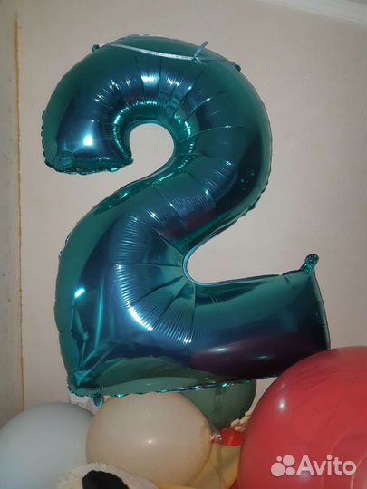 Гирлянда и цифра на день рождения