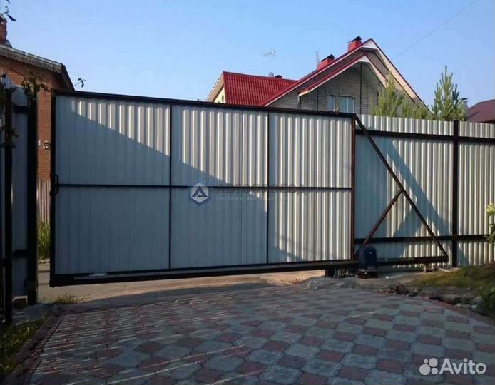 Ворота откатные 4 м х 2 м