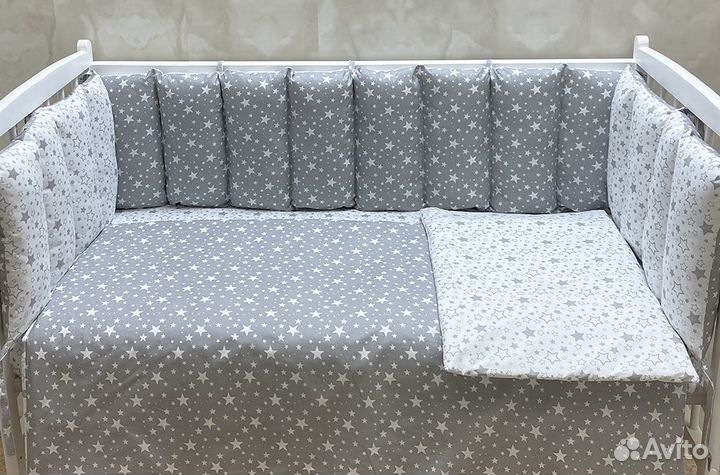 Комплект в кроватку Заборчик (расцветки разные)