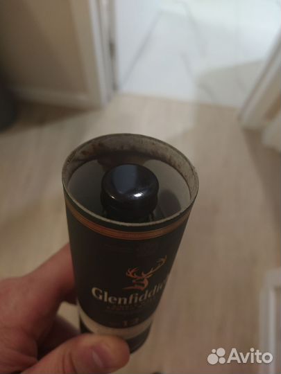 Туба из под виски Glenfiddich 0,05л