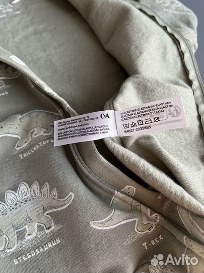 Теплый слип комбинезон C&A (62 68 74 80 86 92)