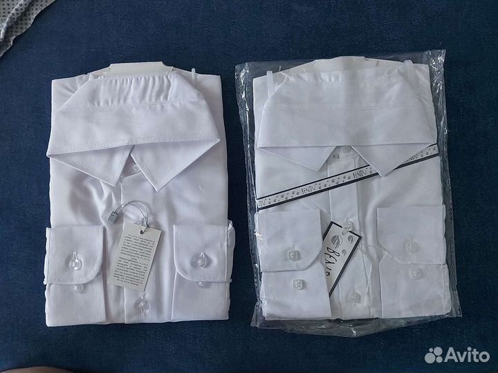 Рубашка белая новая 134