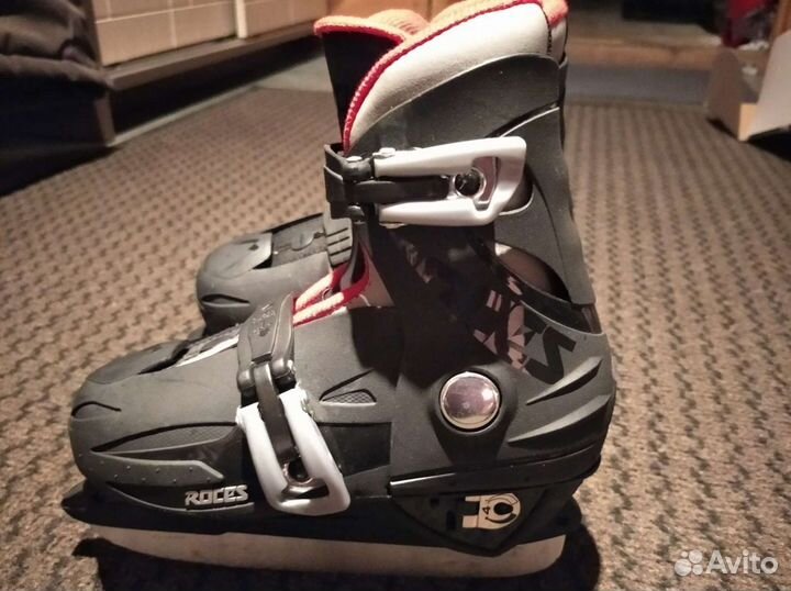 Коньки хоккейные раздвижные детские roces р.25-29