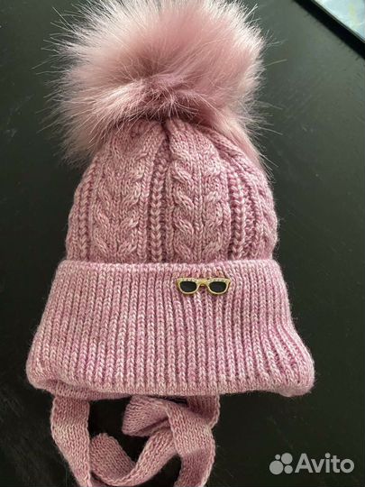 Шапка теплая для новорожденных грудничков