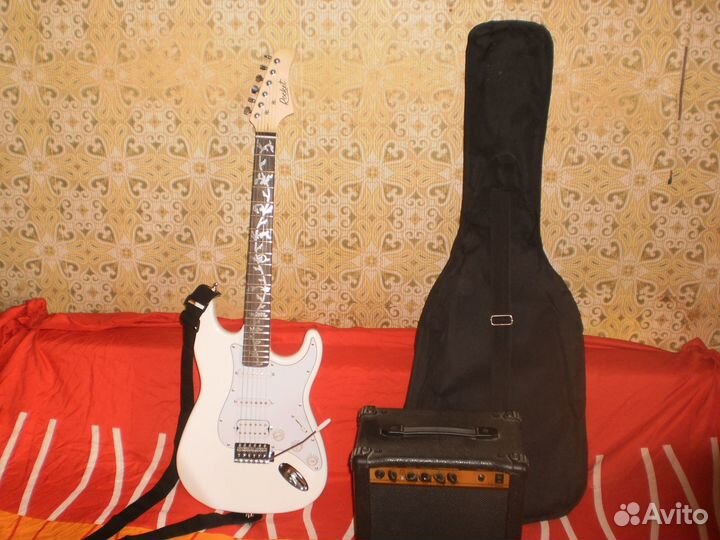 Электрогитара,комбо + полный компл