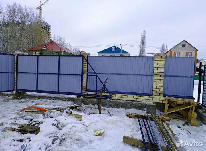 Откатные ворота со склада новые