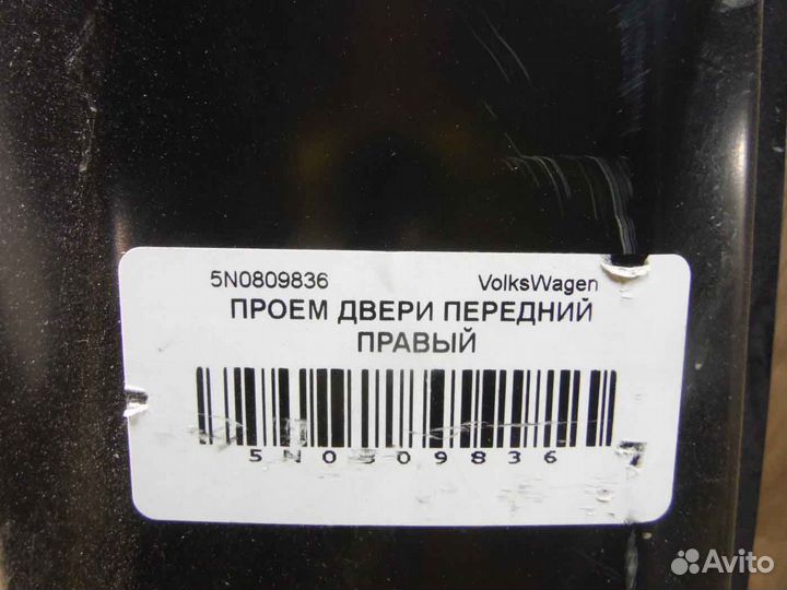 Боковина правая проем №81 Volkswagen Tiguan 1 2011